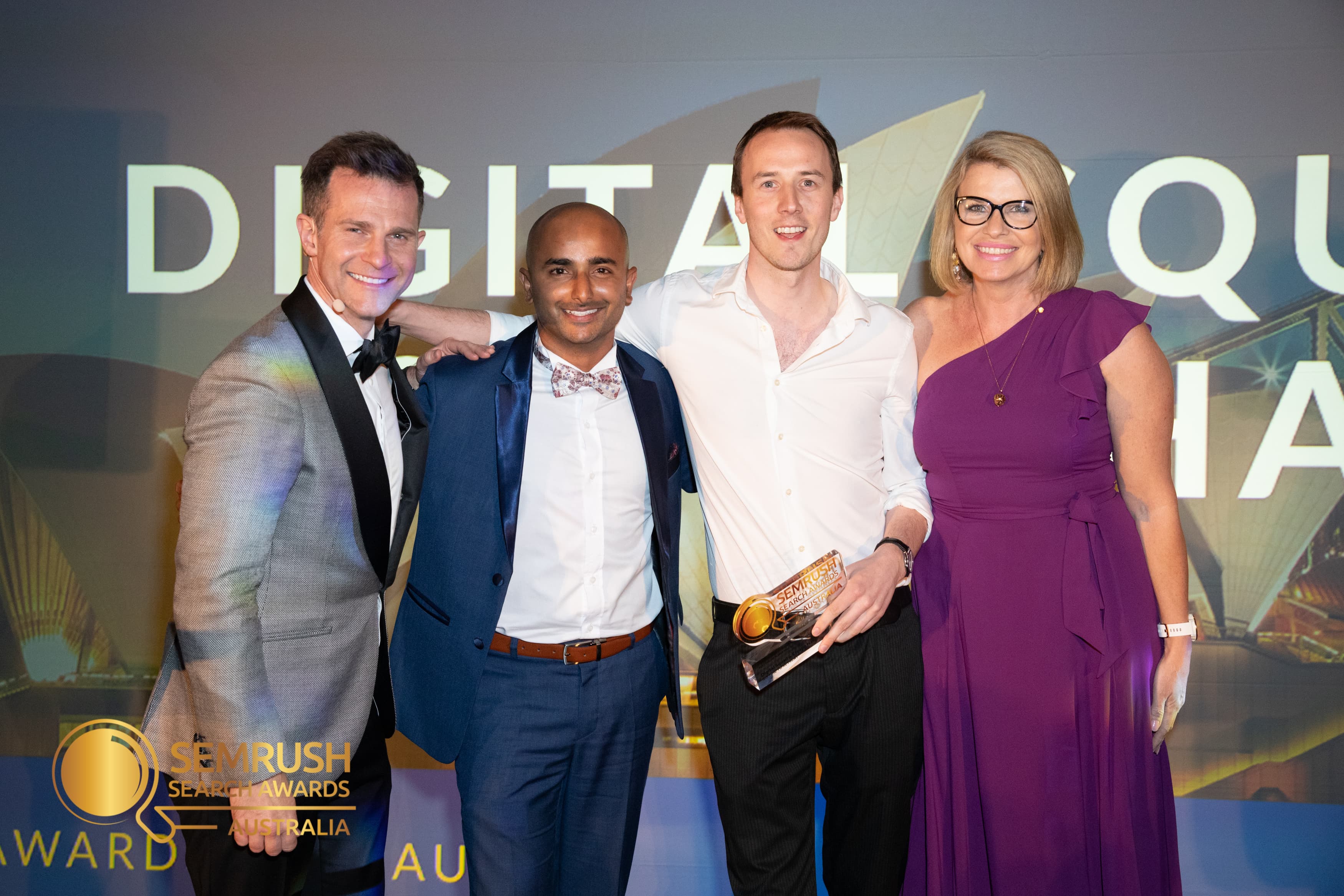 Digital Squad team at a Semrush awards event