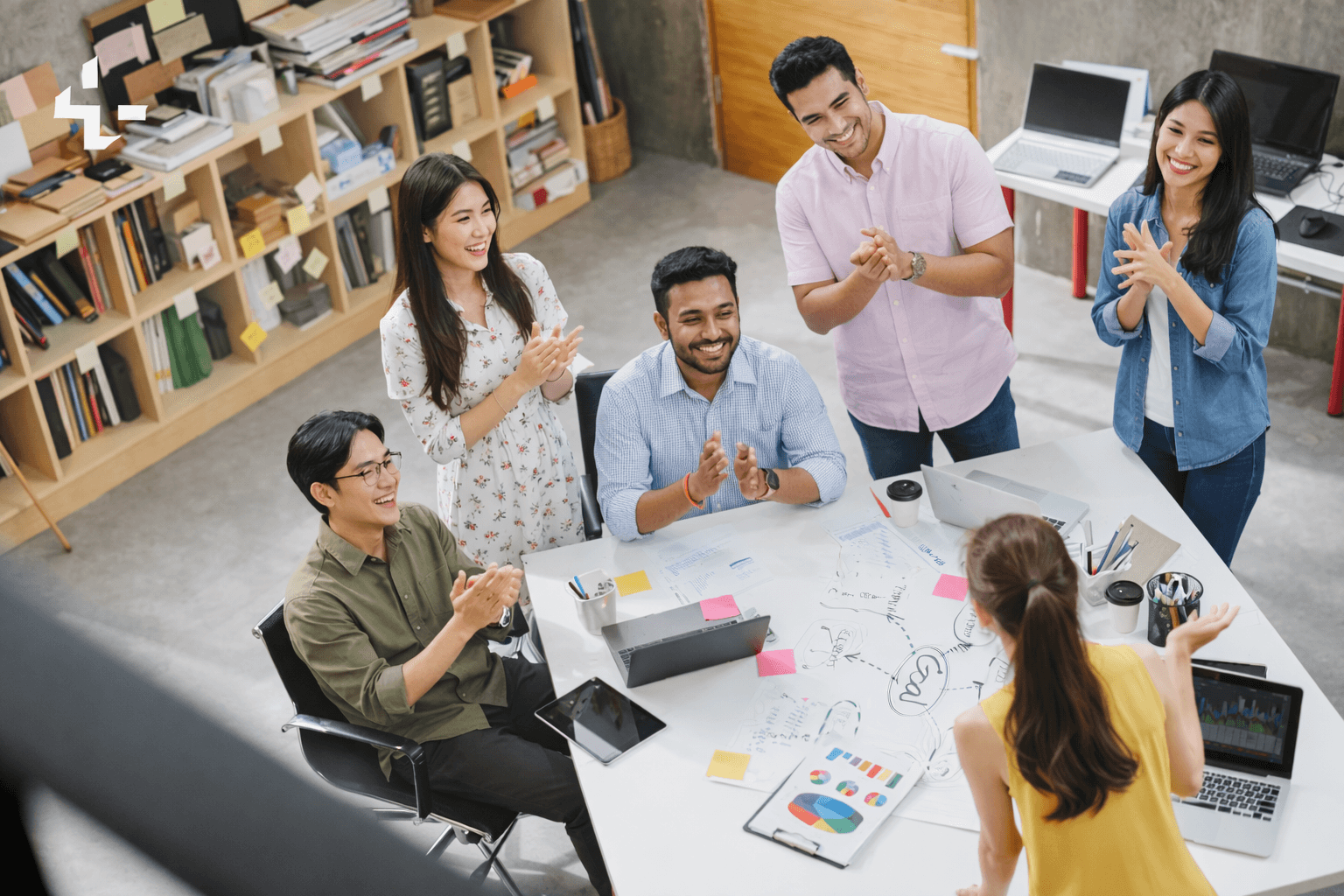 Digital Squad team in discussion